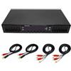 LeTkingok 220v Hifi Digital Hd Stereo Preamplificatore Equalizzatore Built-in Usb Bluetooth Home Stage Equalizzatore Dual 10 Segmenti EQ-898 (Nero)