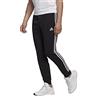 adidas Essentials French Terry Tapered Cuff 3-Stripes, Pantaloni della Tuta Uomo, Black/White, XL