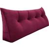 Rucener Schienale Letto Triangolari Cuscino Letto Schiena Schienale Testata Letto Divano Cuscino Lettura Il Perfetto Cuscino perLettura Regalo per la festa del papà Vino rosso 120CM