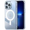 Mixroom - Cover Magnetica per iPhone 16 Pro Max, Compatibile con MagSafe, Custodia Antiurto Telefono, Ricarica Wireless, Retro AntiGraffio Trasparente