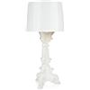 Kartell Bourgie Lampada da Tavolo, Dimmerabile E14, Bianco/Oro
