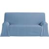ECOMMERC3 | Foulard multiuso dimensioni 130 x 180 cm sia per copriletto multiuso colore blu, copriletto decorativo - Jarapa protettivo ed elegante