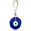 XoeLLe 10 cm Devil Eyes, Evil Eye Auto Ciondolo Nazar, Occhio turco, Perle di vetro per portafortuna, specchio retrovisore, balcone, finestra, decorazione per la casa