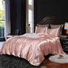 Homewish Set Copripiumino Rosa di qualità alberghiera Set Singolo Seta Come Raso Set di Biancheria da Letto Estivo Reversibile Trapunta Luna di Sexy Morbido Microfibra Biancheria da Letto Collezione