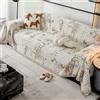 VanderHOME Copridivano 3 Posti, Coperta per divano in Ciniglia, Coperta Multifunzionale per Divano, Copriletto, Telo Copridivano, Coperta Decorativa per Divano 180 * 150cm-Cachi