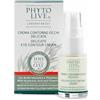 PHYTO LIVE LABORATORIES Crema Contorno Occhi Anti Gonfiore e Illuminante - con Acido Ialuronico, Vitamina C ed Escina - Trattamento Intensivo Borse e Occhiaie - 15 ml
