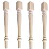 GENERICO GAMBE PER TAVOLO LEGNO SERIE 4 PEZZI TORNITE QUADRO 90 X 90 ARTE POVERA IN LEGNO H 76 CM