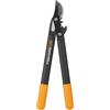 Fiskars Troncarami, lame bypass per legno verde,Sistema a cremagliera PowerGear,Diametro taglio 2.8 cm,Lame: acciaio temprato con rivestimento antiaderente,Lunghezza 46 cm,Nero/Arancione, L72,1001555