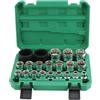 QWORK® 21 Pezzi Chiavi a Bussola, 1/2 Bussole Spline Set, 8-36mm 12 Denti Chiavi a Bussola