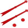 Tinoaly 2pz Freccia Rotante, 30cm Rosso Spinner Game con Ventosa Plastica Spinner Gioco Freccia da Tavolo Giochi da Tavolo Spinner per Attività in Classe Casa Scuola Festa Strumento Didattico