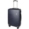 Il Gruppone Passione Casa Trolley Bagaglio Mano Rigido 37x20x54.5 Piccolo Ultraleggero Valigia In Abs Con 4 Ruote Manico Chiusura Di Sicurezza Per Compagnie Low Cost Economy Zaino Da Viaggio - Blu Navy