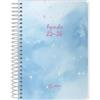 Q Kalon - Agenda Scolastica 2025 2026 - Giorno per Pagina, Formato A6 (12x17 cm), Spagnolo e Inglese, Settembre-Giugno, Chiusura a Spirale, Copertina Flessibile con Protezione in Plastica - Sky