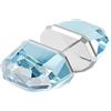 Swarovski Orecchino a lobo Lucent, Singolo, Blu, Placcato rodio