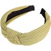 Blausky 1 cerchietto per capelli da donna, nodo annodato, vintage, ampio tessuto retrò, antiscivolo, alla moda, accessorio per capelli, per donne, verde erba