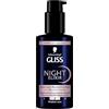 Gliss Schwarzkopf Gliss Night Elixir Siero Ricostruzione Notturna 100ml, Siero capelli con HAPTIQ System e Complesso Ionico, Prodotti per capelli danneggiati e con doppie punte
