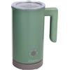 Tognana Iridea, Montalatte elettrico per cappuccino caldo e freddo, latte caldo e cioccolata, Plastica-Acciaio Inox, Verde Salvia