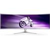 Philips Evnia 8000 49M2C8900L/00 Monitor PC 124,2 cm (48.9) 5120 x 1440 Pixel Dual QHD QDOLED Bianco GARANZIA ITALIA