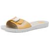 inblu Ciabatte Piscina Donna a Fascia con Fibbia Regolabile, Suola Leggera e Flessibile, dal 35 al 41, Sandali, Giallo, EU