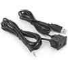 Ldafava Cavo USB AUX, adattatore di estensione audio da 3,5 mm Porta USB a filo per auto e barca