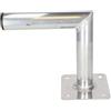 SKY VISION Staffa da parete in alluminio per sella fino a 100 cm, asta da parete, supporto ad angolo, supporto per antenna, distanza dalla parete di 250 mm, argento
