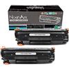 NoahArk Compatibile per HP CF283A 83A Cartuccia Toner Sostituzione per HP Laserjet Pro M201dw M201n M202dw M202n MFP M125a M125nw M125rnw M126a M127fn M127fw M128fn M128fw M225dn M225dw (2 Nero)