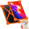 Sovica Custodia tablet 10 pollici universale silicone valida per tutti i tablet pc da 10 presenti sul mercato (Arancione)