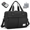 SPAHER Espandibile Bagaglio a Mano British Airways 40x30x15 a 40x30x25 Eurowings Wizzair Borsone Palestra Donna Impermeabile Borsa da Viaggio Piscina Fitness Sportiva Grande con Borse da Scarpe Nero