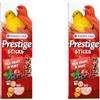 Versele-Laga Prestige Sticks Canarino frutta rossa e menta | Confezione Doppia | 2 x 60 g | Snack per canarini | Senza conservanti sintetici, coloranti o aromi