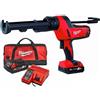 Milwaukee C18 PCG/310C-201B M18 - Pistola per silicone, 310 ml
