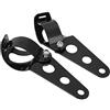 Mdurian Nero Universale Moto Supporto per Faro Staffa di Montaggio Lampada Faro Moto Supporto Clip Morsetto 38mm-51mm