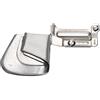 Jenngaoo Piedino Orlatore Arrotolato Curvo 4cm per Macchine Cucire Industriali Accessorio Ricambio in Acciaio Temprato per Tessuti Spessi, Jeans e Drappi