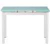 Generico TAVOLO MAGIC BASE FERRO TOP VETRO BIANCO DIMENSIONE CM 110/170X74X75H