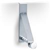 Zeller 13880 Appendiabiti da Porta, Stainless Steel, Argento, 3x15.5x15.5 cm
