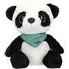 Depesche 13432 Snukis - Peluche Panda Piet, in Bianco e Nero, con Occhi Scintillanti e Orecchie Rotonde, Peluche di Circa 18 cm con Sciarpa