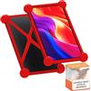 Sovica Custodia tablet 10 pollici universale silicone valida per tutti i tablet pc da 10 presenti sul mercato (Rosso)