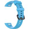EasyULT Cinturino in Silicone per Honor Band 5 Band 4, Polso Cinturino di Ricambio, Braccialetto di Ricambio per Honor Band 4 Band 5 Universale-Azzurro