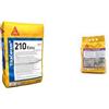 SIKA - Kit Posa Piastrelle medie e piccole a parete e pavimento che include Colla e Stucco color Bianco