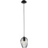 Eglo Leuchten my light Lampadario a sospensione Newtown piccolo con gabietta tondeggiante nero opaco 1XE27 49477/20