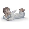Lladrò LLADRO' Figurina Angioletto Coricato 6x14cm Porcellana
