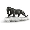 Lladrò LLADRO' Figurina Pantera Nera con Cucciolo 25x48cm Porcellana