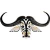 Lladrò LLADRO' Maschera Bufalo Nero e Oro 36x67cm Porcellana