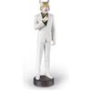 Lladrò LLADRO' Figura Uomo Tigre 44x14cm Porcellana