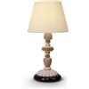 Lladrò LLADRO' Lampada da Tavolo Firefly Rosa e Oro 68x35cm Porcellana