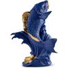 Lladrò LLADRO' Scultura Carpa Koi Blu Oro Serie Limitata 31x21cm Porcellana