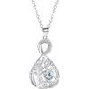 J.MUEN Collana Albero Della Vita Donna Argento 925 Collana Infinito Cuore Ciondolo - Regali originali per Natale,compleanno,anniversario e Festa della Mamma,ideali per moglie,mamma,fidanzata e amici