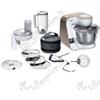 Bosch MUM5XW20 robot da cucina white /champagner, 1.000 Watt, bilancia integrata , Timer, Serie 4