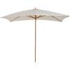 Easycomfort Ombrellone 2x3 m da Giardino Impermeabile, in Legno e Poliestere 180G, Beige