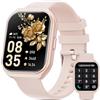Joautrial Smartwatch Uomo Donna,1.85" Orologio Smartwatch con Chiamata Bluetooth e Risposta Vivavoce,100+ Sportive Smart Watch con Sonno,Cardiofrequenzimetro,Contapassi,Fitness Tracker per Android iOS (Rosa)