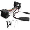 Qiilu Cavo di ingresso AUX Bluetooth, 12Pin 12V Bluetooth AUX-in Cavo Stereo Adattatore Audio ABS con Sostituzione Microfono per Peugeot 207 307 407 308