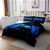 Loussiesd Blu Play Copriletto Trapuntato Coperta Giocatore Consolatore Adolescenti Ragazzi Video Game Decor Copriletto Bambini 2pcs Console Game Controller Trapunta Morbido Nero170X230cm